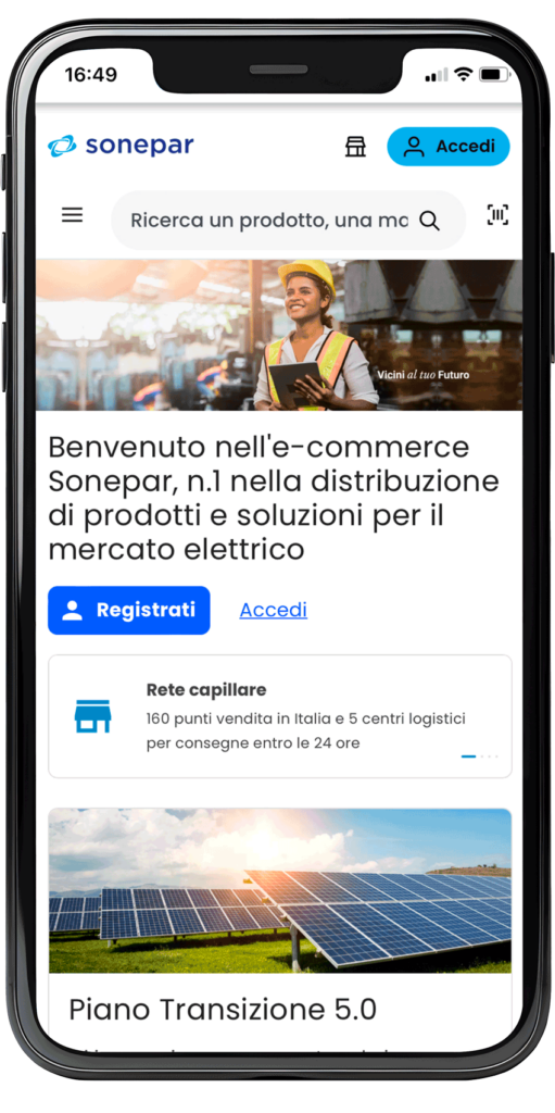 Scarica l'app di Sonepar!​