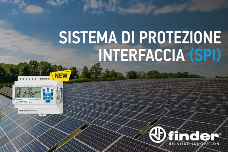 Finder presenta il nuovo Tipo 70.33, Sistema di Protezione Interfaccia (SPI)